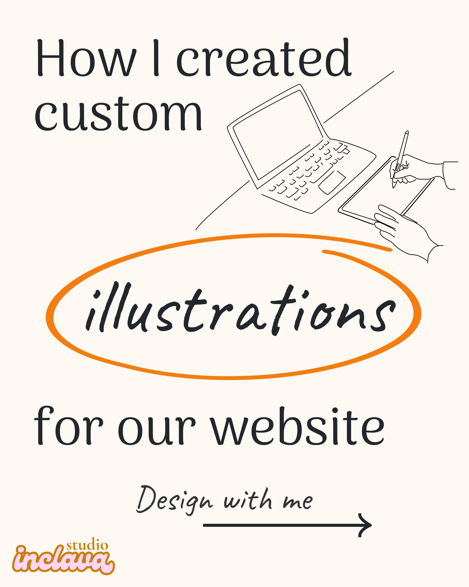 How we designed our custom doodles, post on instagram.