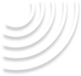 Cluster of five white curved lines of different sizes on a transparent background.