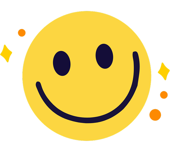 An inclusive happy face emoji.