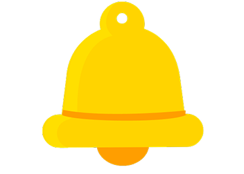 A yellow bell.